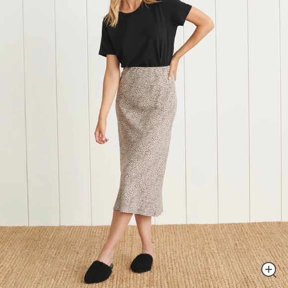 Jenni Kayne Leopard Slip Skirt - Picture 1 of 3